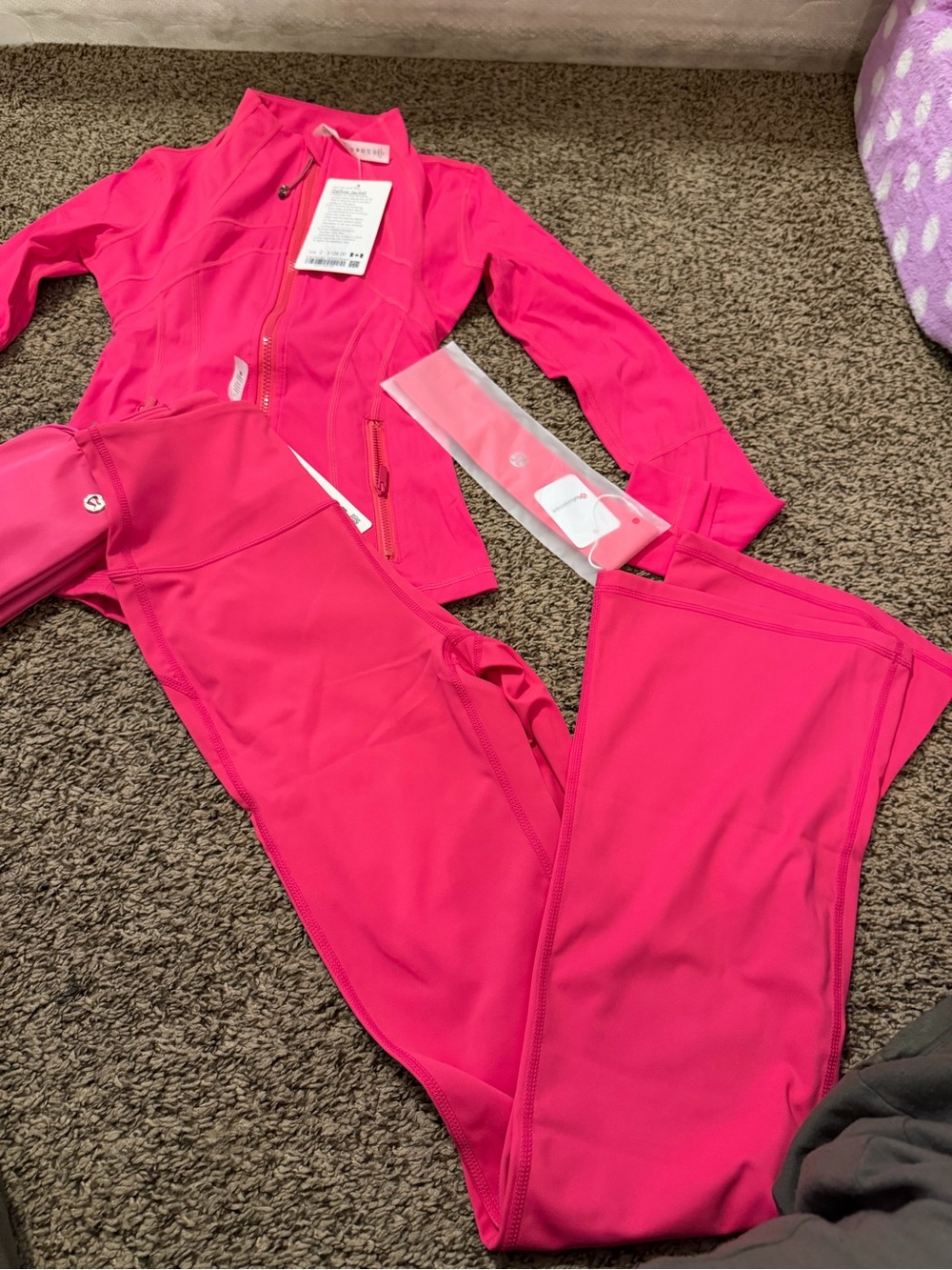 Lululemon set plus bag plus headband